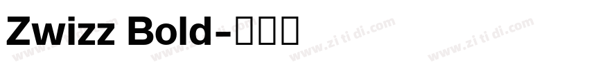 Zwizz Bold字体转换